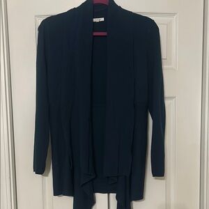 Teal Open Front Cardigan